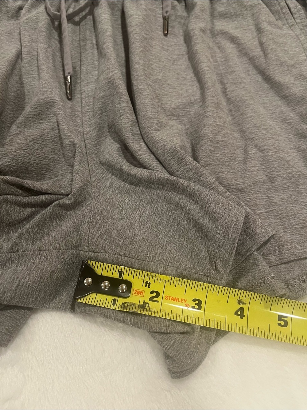 Athletic Works Gray Drawstring Shorts - Size Large - Picture 7 of 7